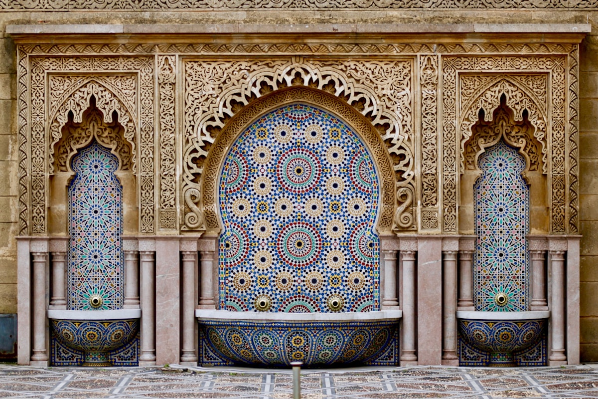 Moroccan artisan at work